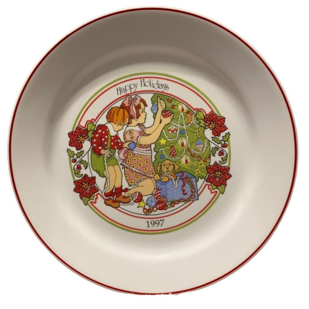 Vintage Collector's 1997 Corelle Happy Holidays 10” Plate